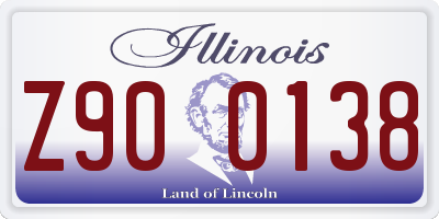 IL license plate Z900138