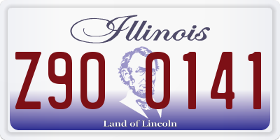 IL license plate Z900141