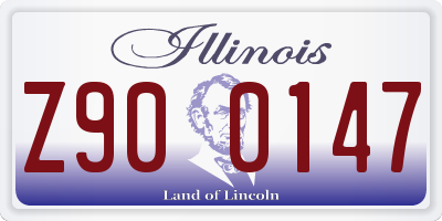 IL license plate Z900147