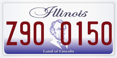 IL license plate Z900150