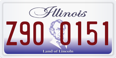 IL license plate Z900151