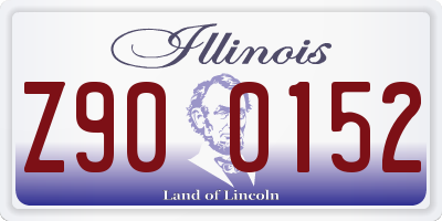 IL license plate Z900152