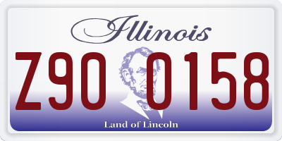 IL license plate Z900158