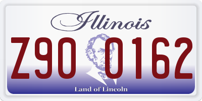 IL license plate Z900162