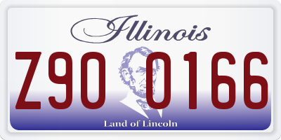 IL license plate Z900166