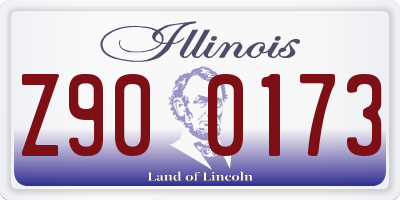 IL license plate Z900173