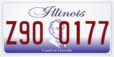IL license plate Z900177