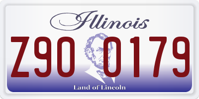 IL license plate Z900179