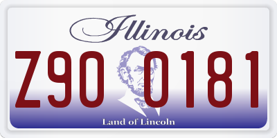 IL license plate Z900181