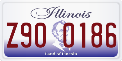 IL license plate Z900186