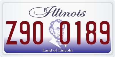 IL license plate Z900189