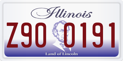 IL license plate Z900191