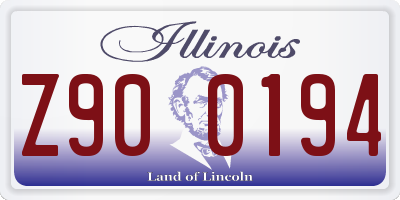 IL license plate Z900194