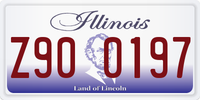 IL license plate Z900197