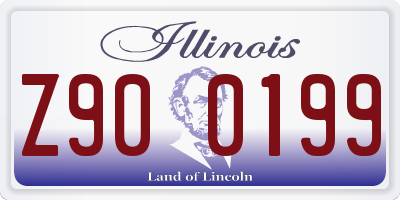 IL license plate Z900199
