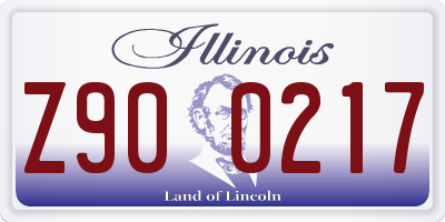 IL license plate Z900217