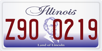 IL license plate Z900219