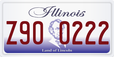 IL license plate Z900222
