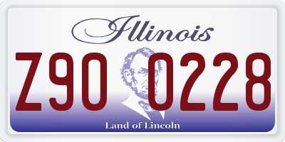 IL license plate Z900228