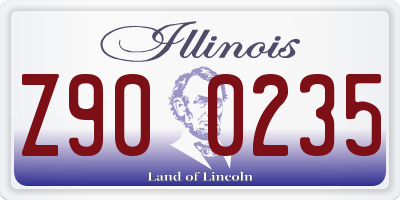 IL license plate Z900235