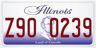 IL license plate Z900239
