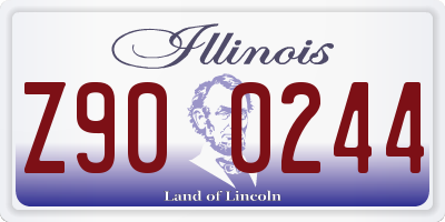 IL license plate Z900244