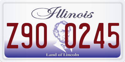IL license plate Z900245