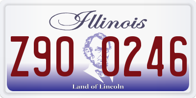 IL license plate Z900246