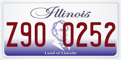 IL license plate Z900252