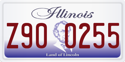 IL license plate Z900255
