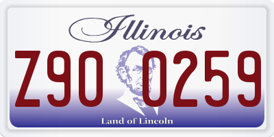 IL license plate Z900259