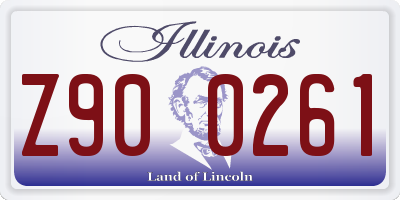 IL license plate Z900261