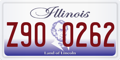 IL license plate Z900262