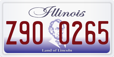 IL license plate Z900265