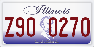 IL license plate Z900270