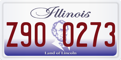 IL license plate Z900273