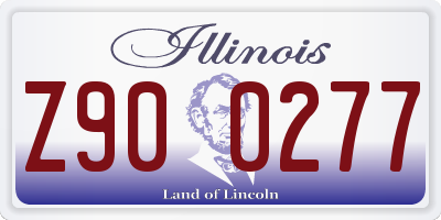 IL license plate Z900277