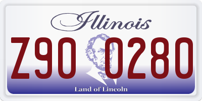 IL license plate Z900280