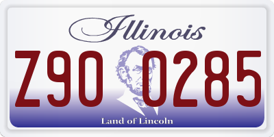 IL license plate Z900285