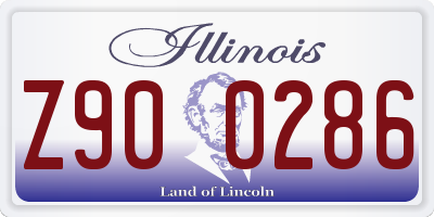 IL license plate Z900286