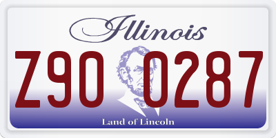 IL license plate Z900287
