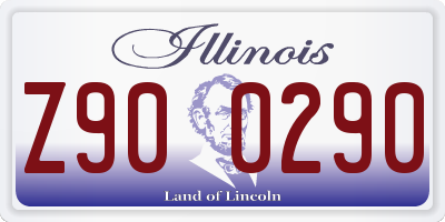 IL license plate Z900290