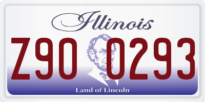 IL license plate Z900293