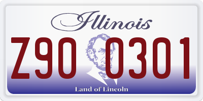 IL license plate Z900301