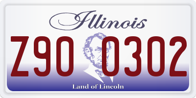 IL license plate Z900302