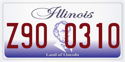 IL license plate Z900310