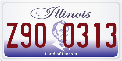 IL license plate Z900313