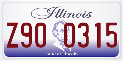IL license plate Z900315