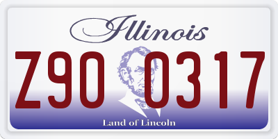IL license plate Z900317