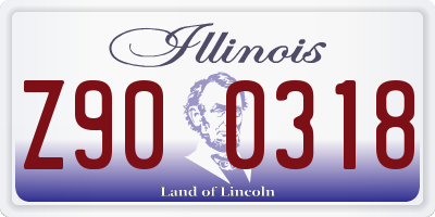 IL license plate Z900318